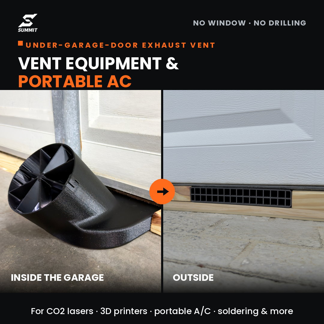 Under Garage Door Exhaust Vent SUMMIT
