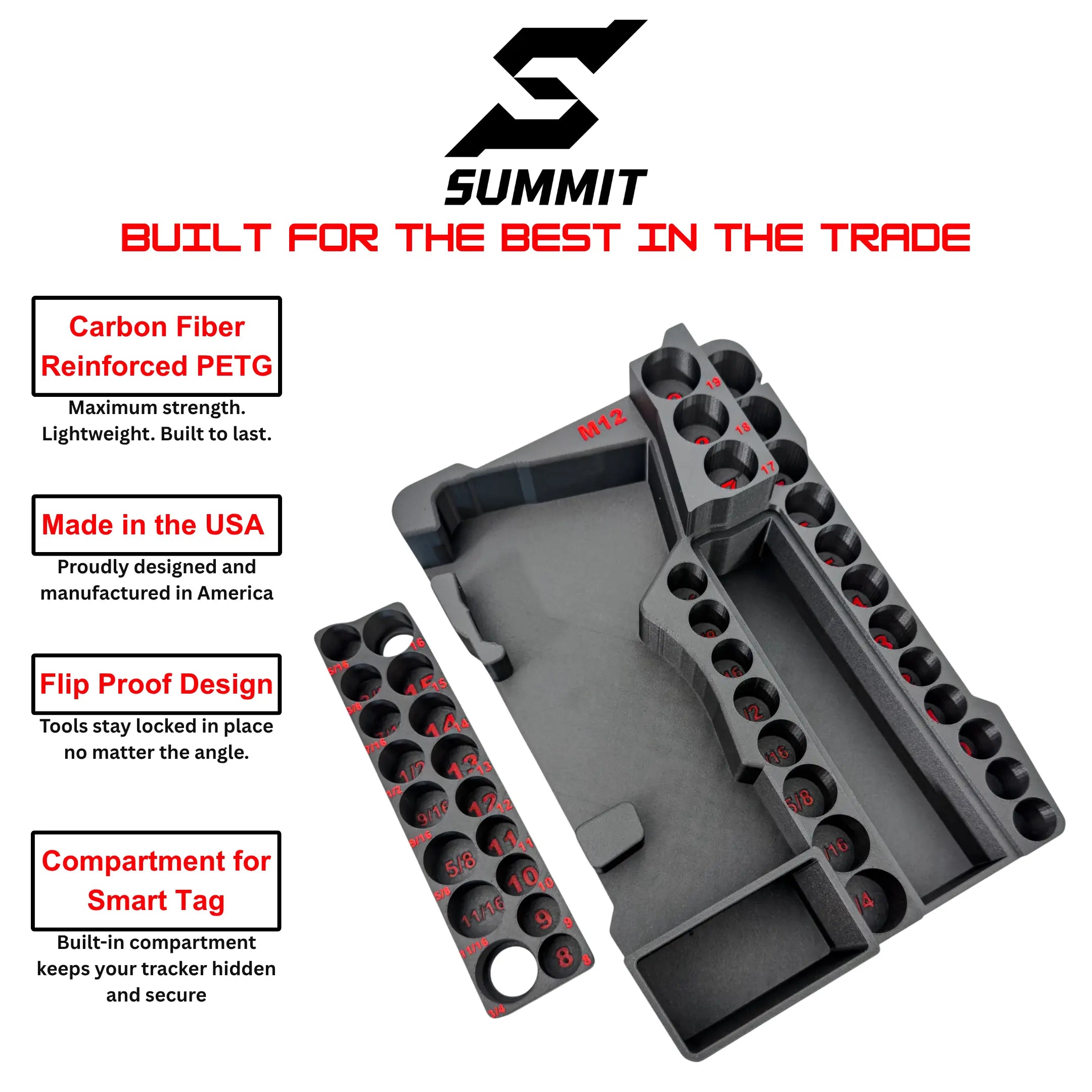 M12 3/8in Impact + 43pc Socket Insert SUMMIT