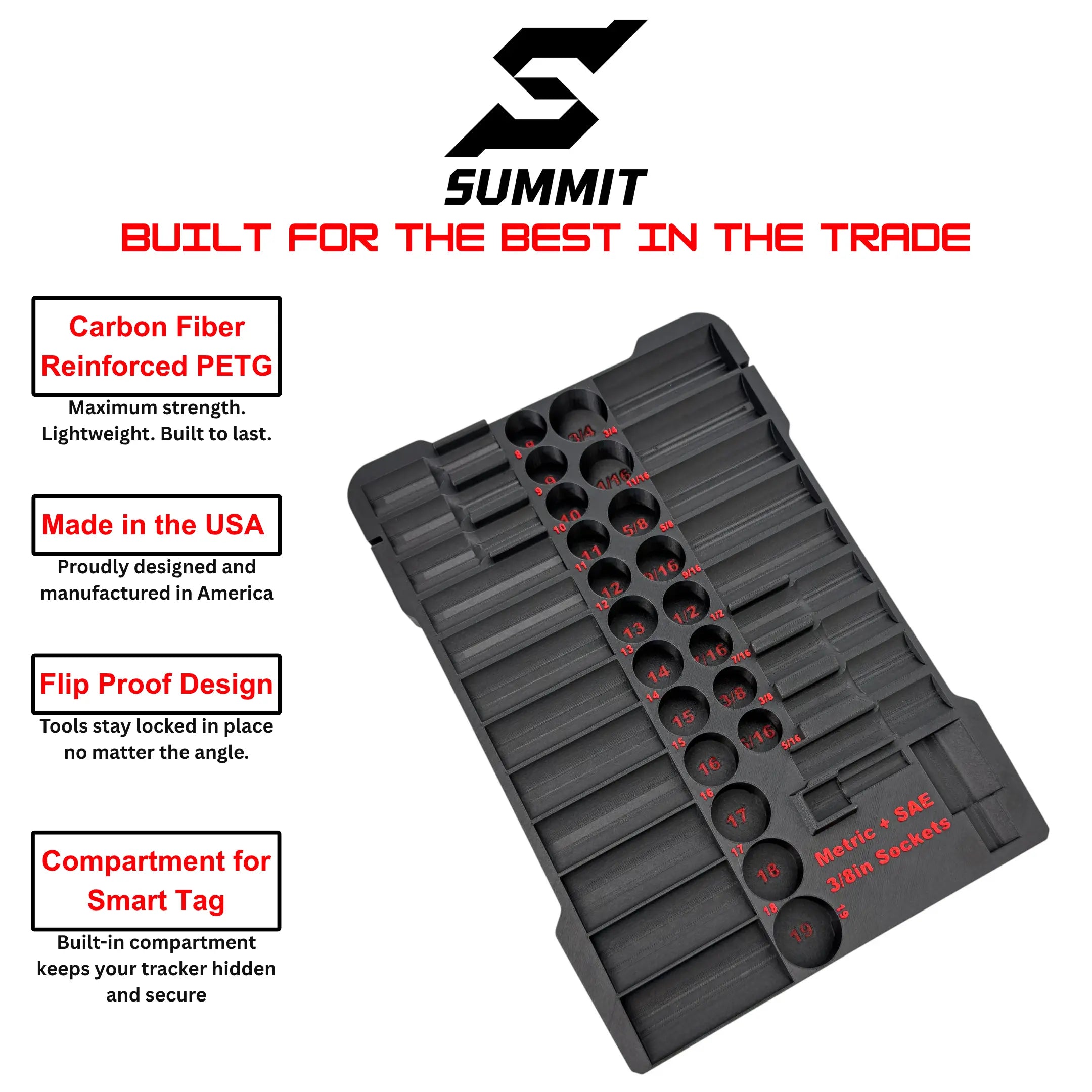 43pc 3/8in Socket Insert SUMMIT