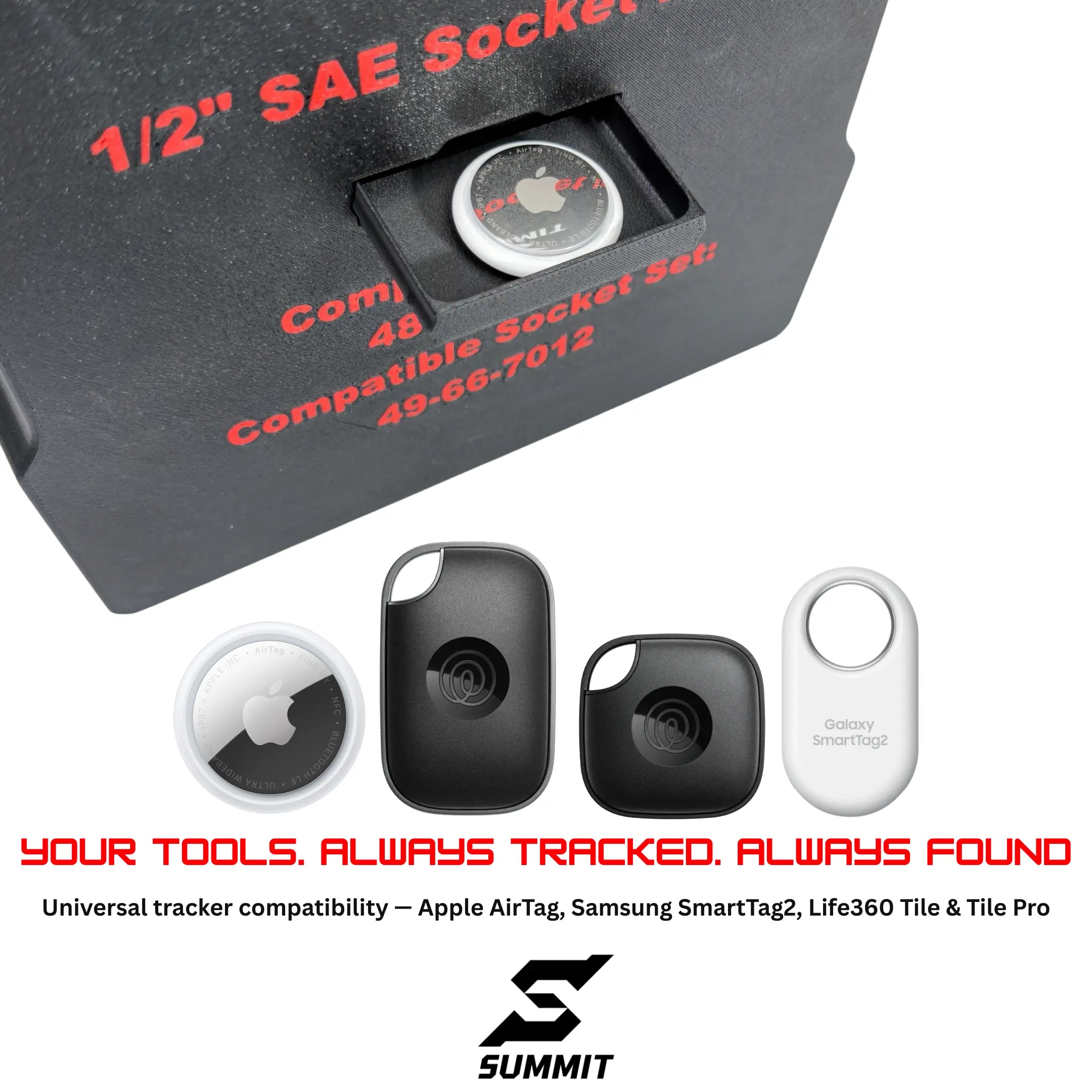19pc 1/2in SAE Socket Insert SUMMIT