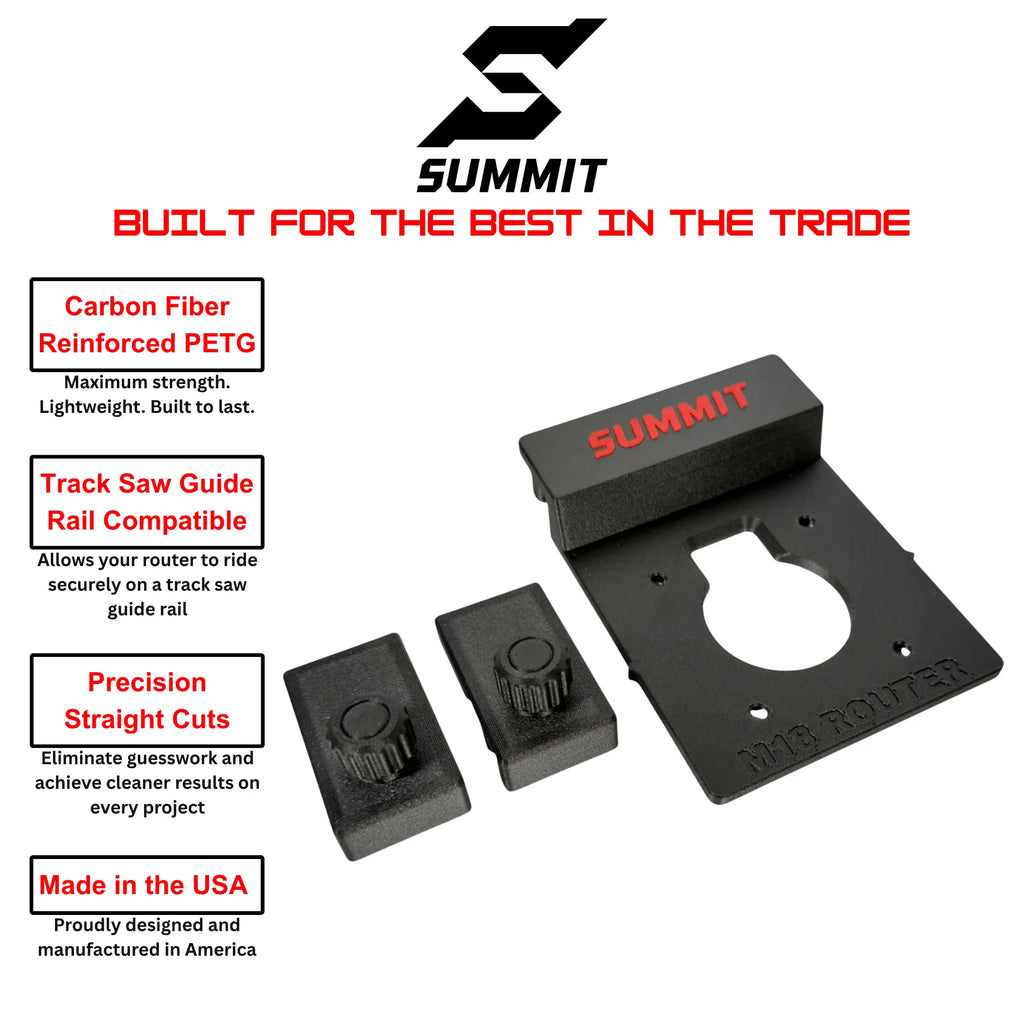M18 Router Track Saw Guide Rail Adapter SUMMIT