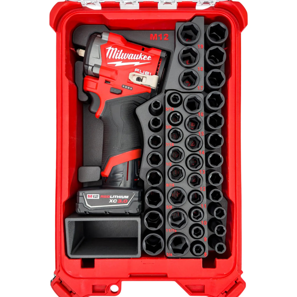 M12 3/8in Impact + 43pc Socket Insert SUMMIT