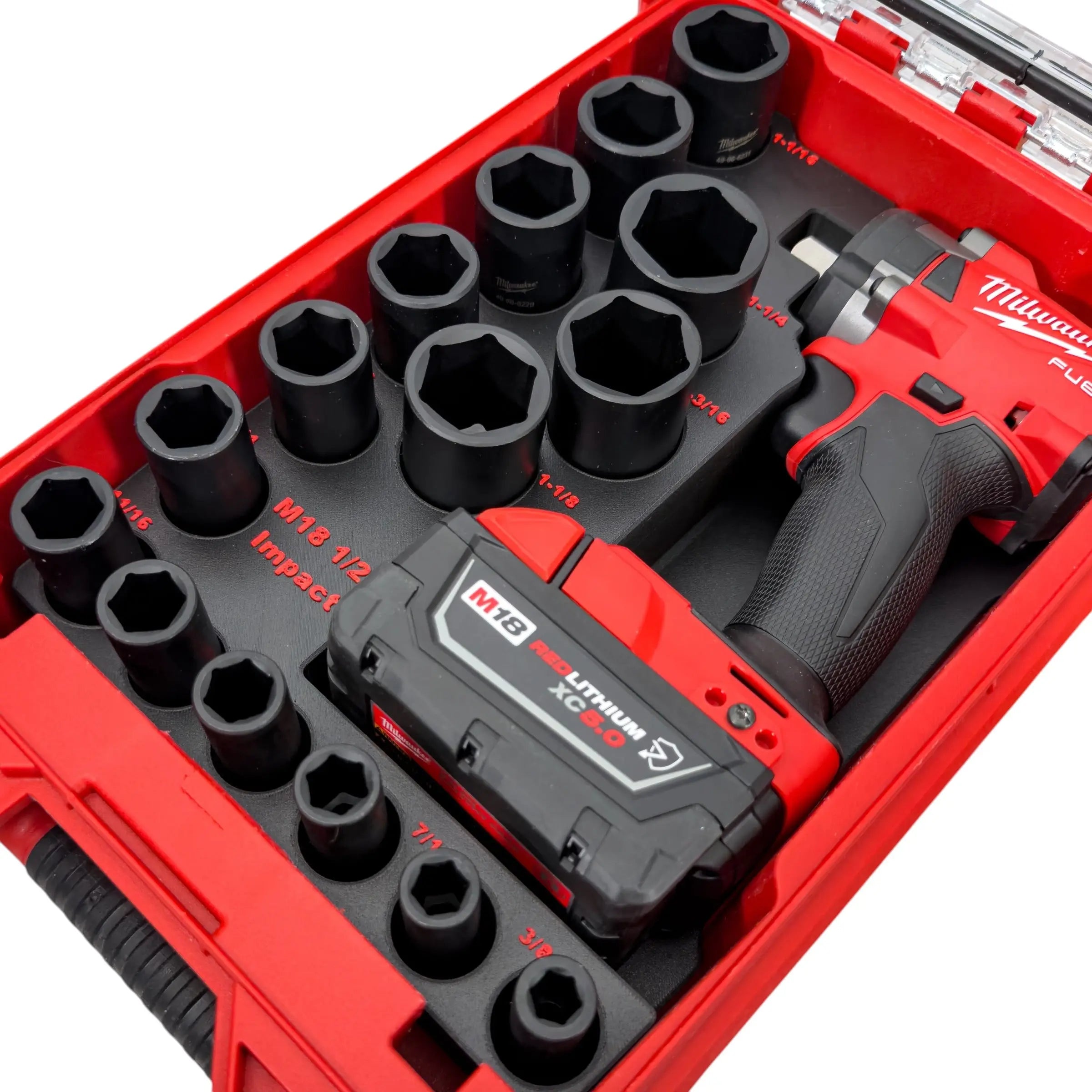 1/2in Compact Impact + 19pc SAE Socket Insert SUMMIT