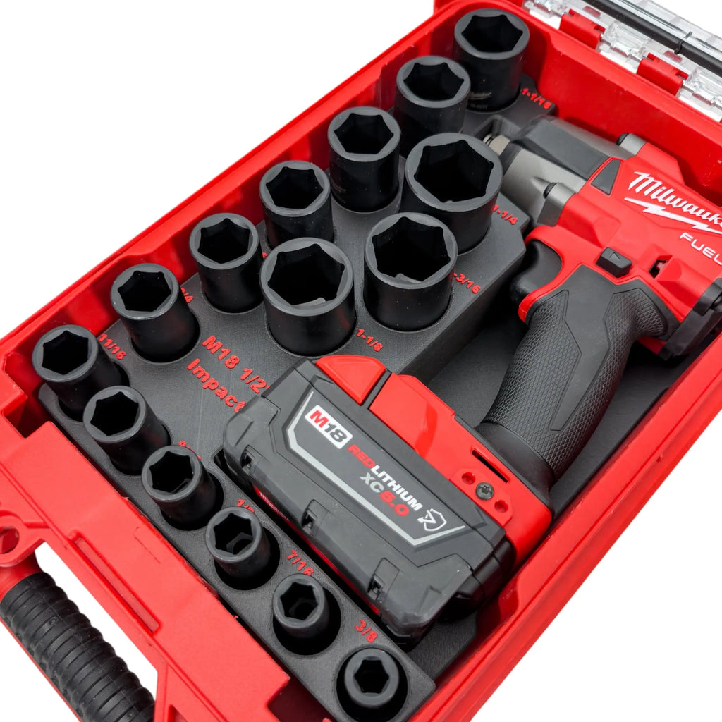 1/2in Mid Torque Impact + 19pc SAE Socket Insert SUMMIT