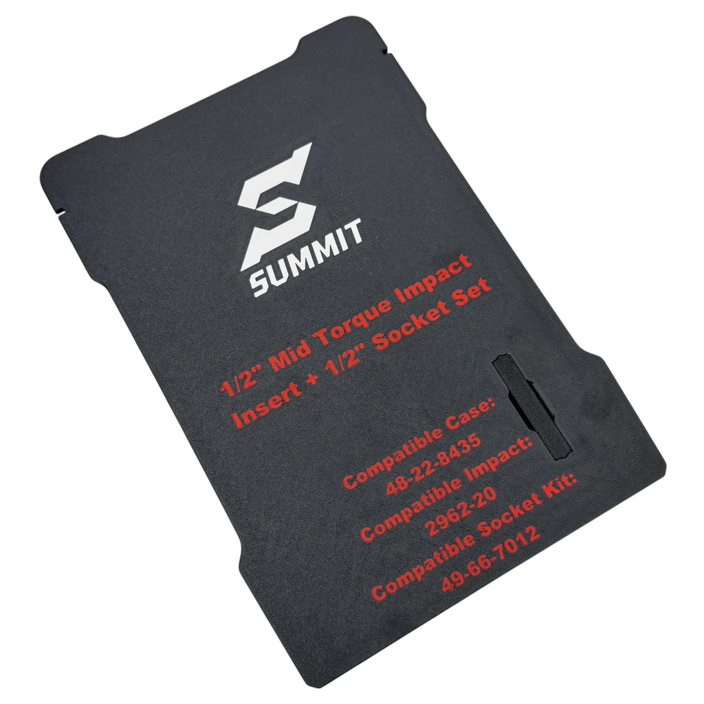 1/2in Mid Torque Impact + 19pc SAE Socket Insert SUMMIT